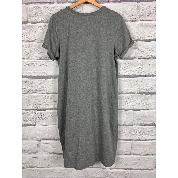 Torrid Women L Grunge 90s Punk Rocker Chic Minimalist Edgy Slashed T-Shirt Dress - Picture 4 of 9